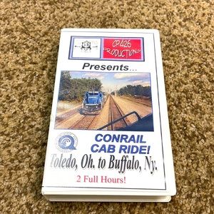 Conrail Cab Ride Train vhs from Toledo to Buffalo
